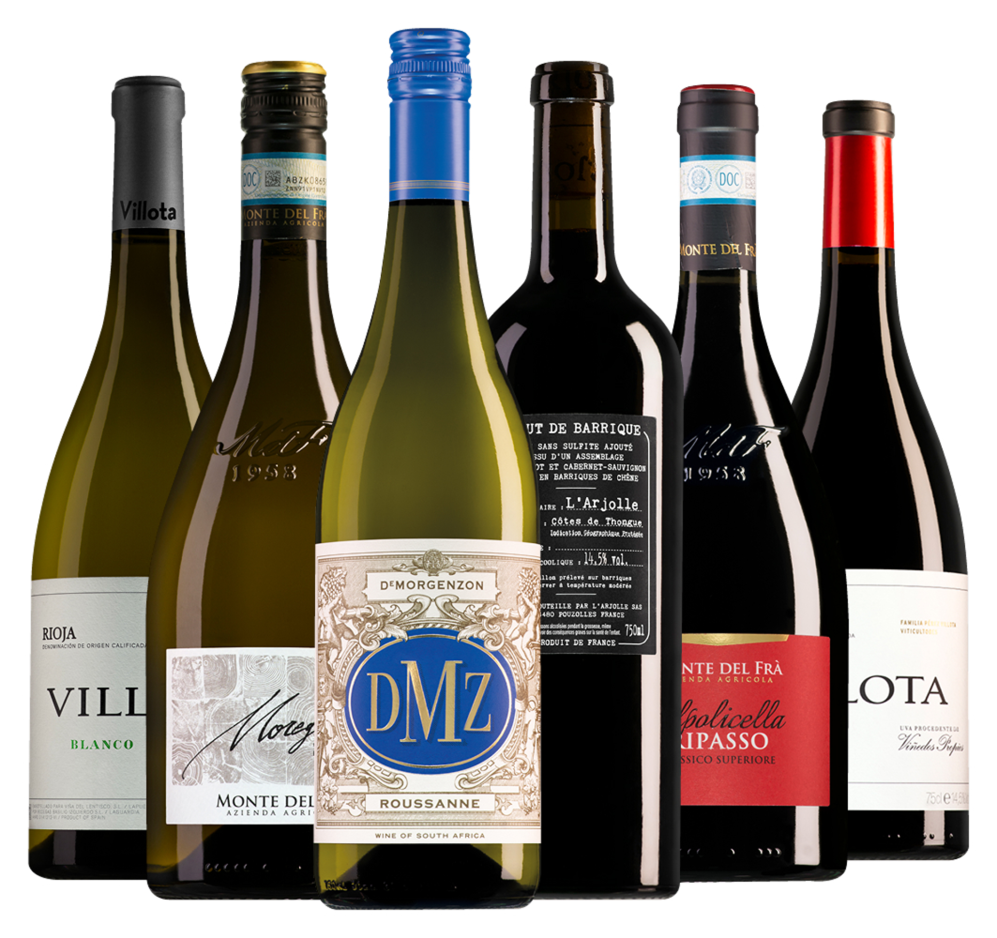 Wijnpakket exclusief oktober (6 flessen)