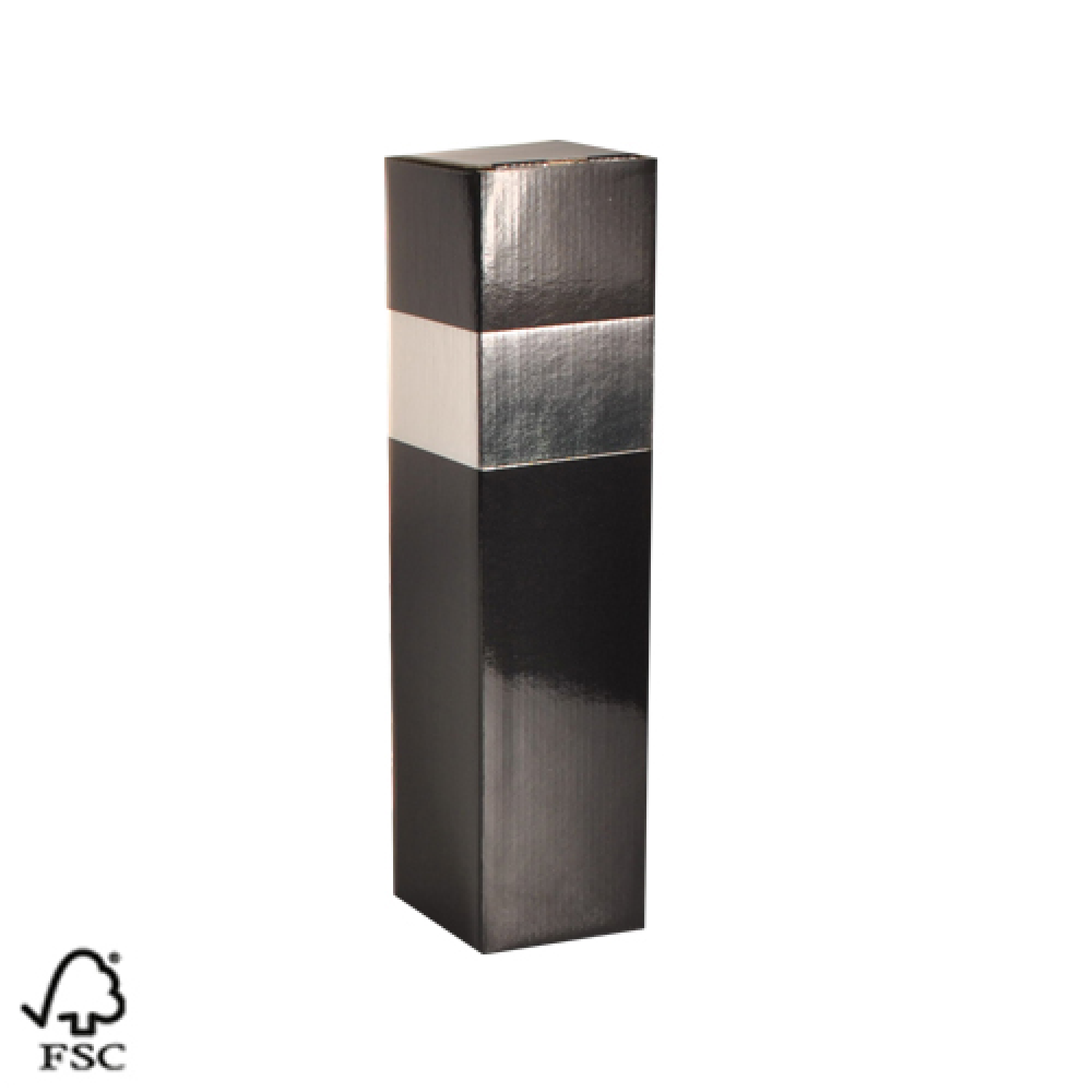 1 fles doos zwart zilver